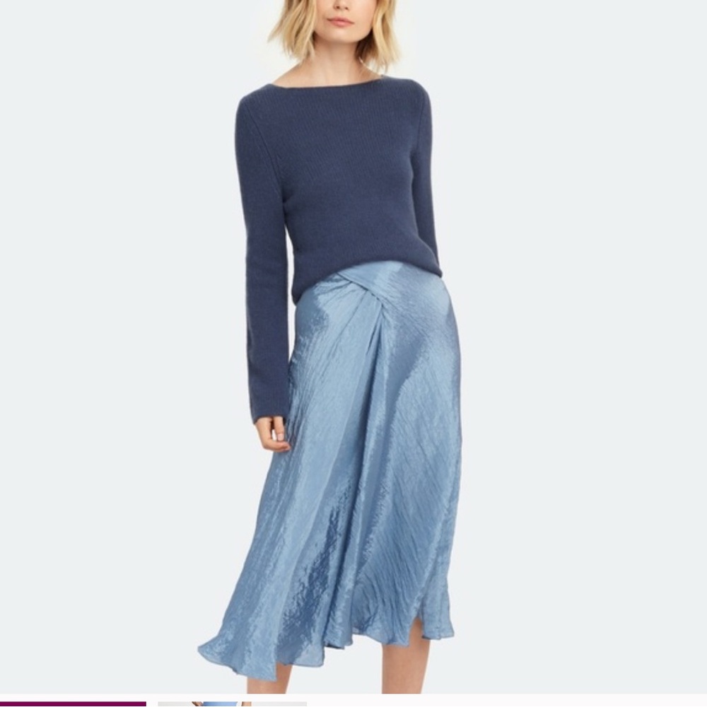 Vince Asymmetrical Blue Skirt size 4